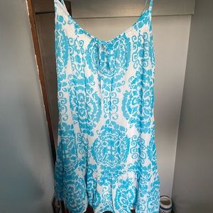 Old navy blue pattern spaghetti strap dress